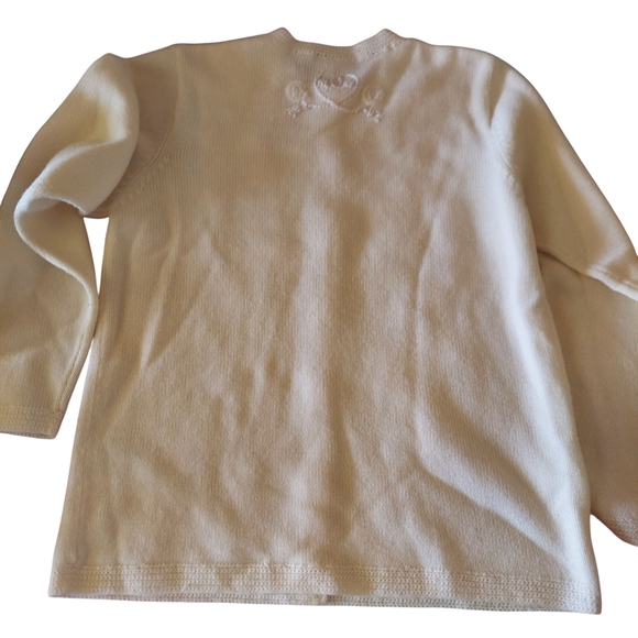 Classic Elements White Floral Embroidered Cardigan - Picture 2 of 5